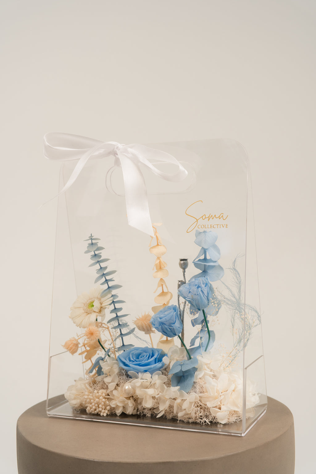 Acrylic Handheld Florals - Blue