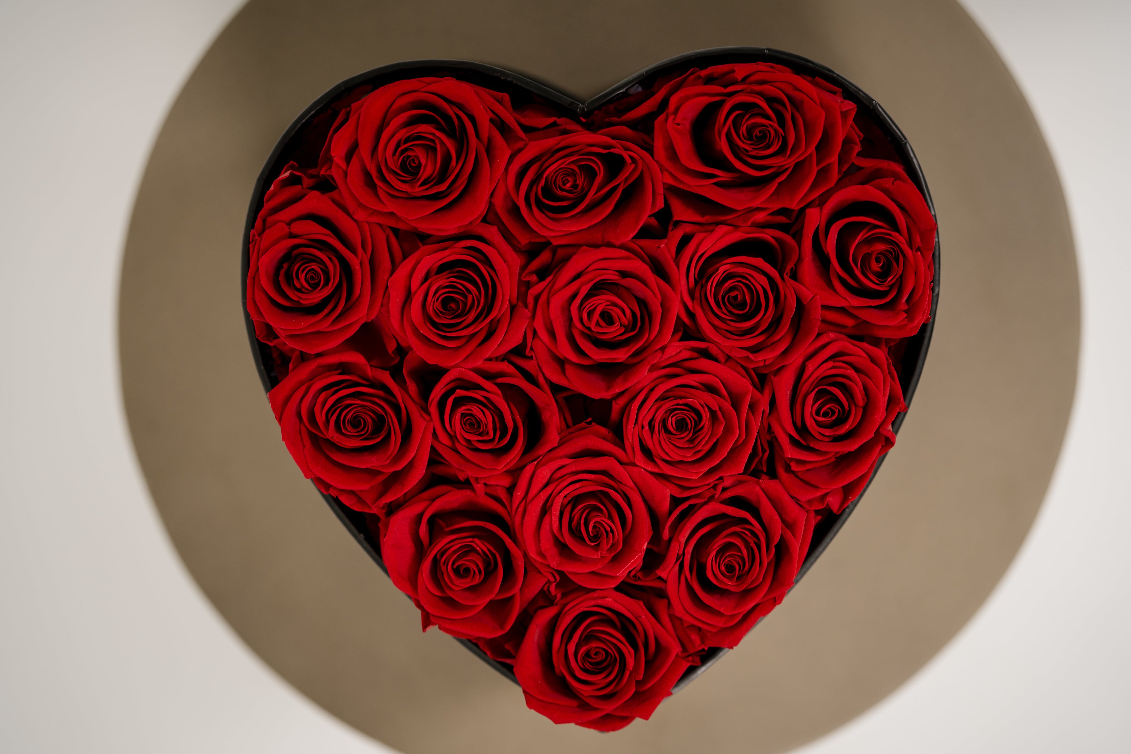 Heart Box Preserved Roses