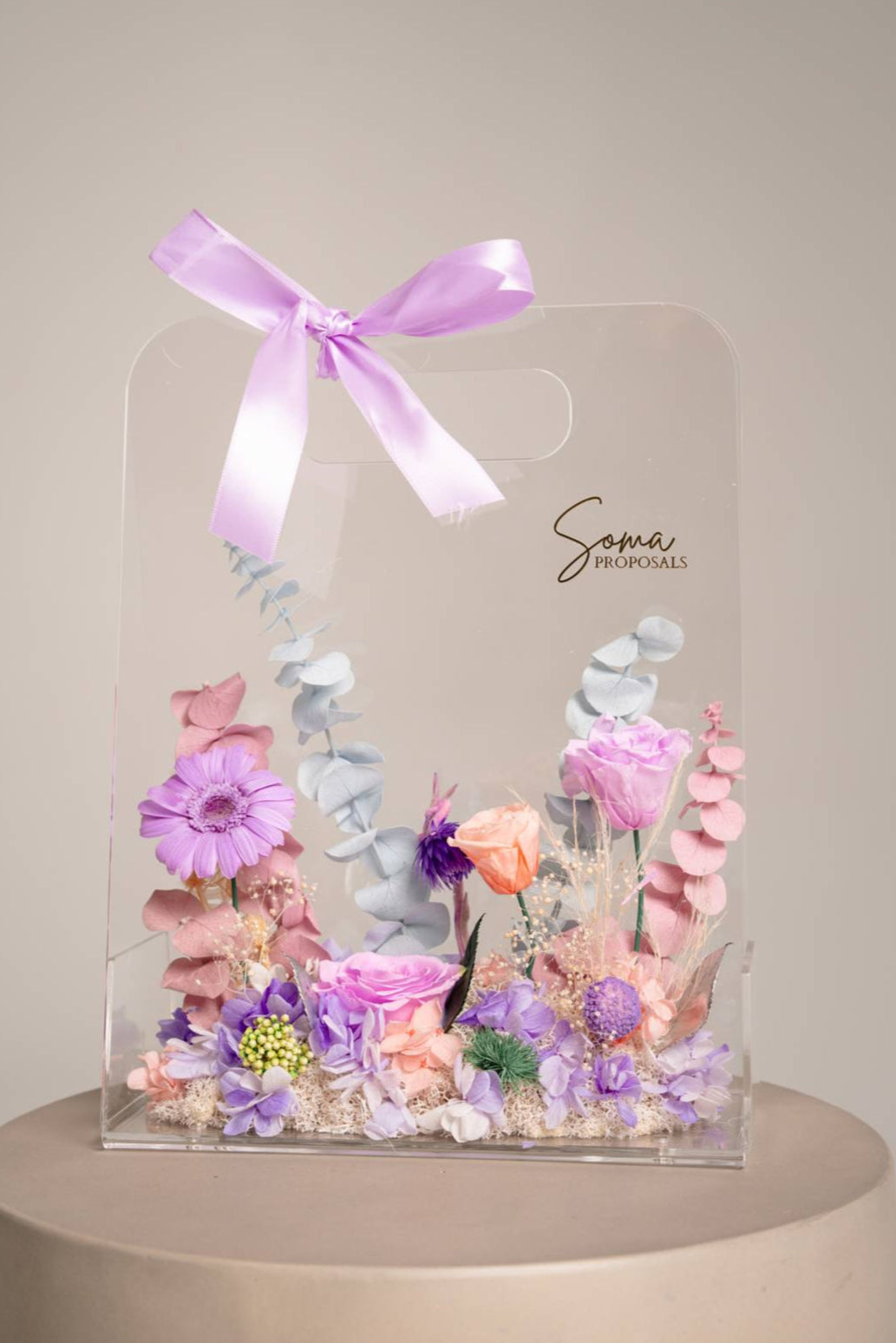 Acrylic Handheld Florals - Lavender