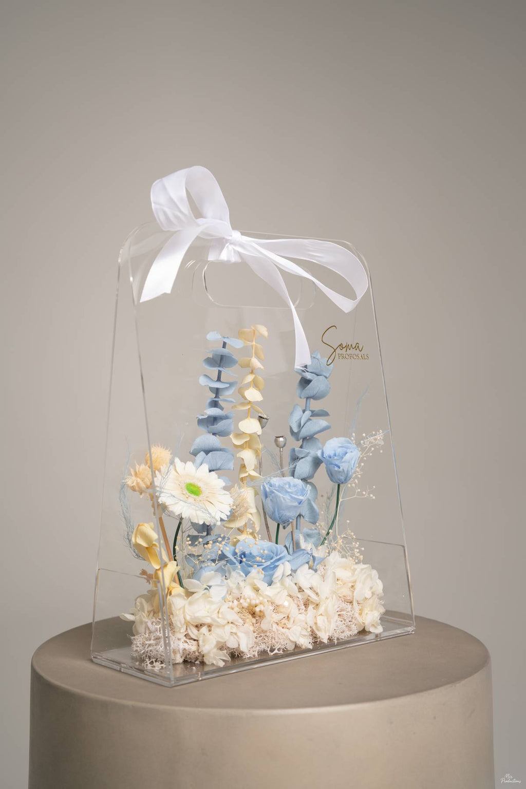 Acrylic Handheld Florals - Blue